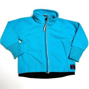 Polarn O. Pyret Wind Fleece Jacket Baby Size 9-12 Months Blue